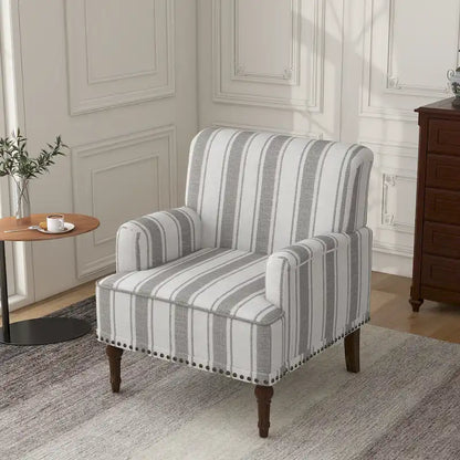 Fauteuils modernes à rayures et motifs