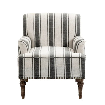 Fauteuils modernes à rayures et motifs