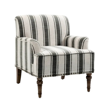 Fauteuils modernes à rayures et motifs