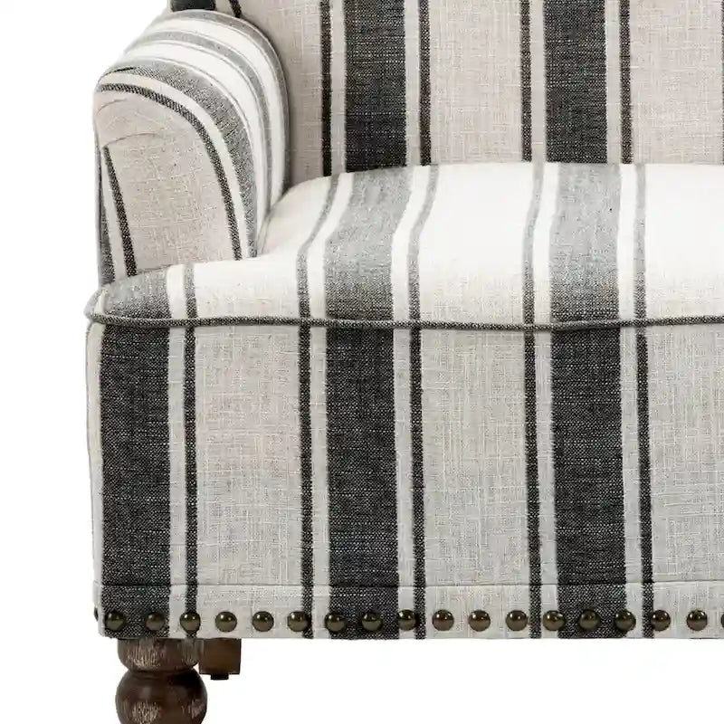 Fauteuils modernes à rayures et motifs