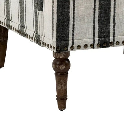 Fauteuils modernes à rayures et motifs