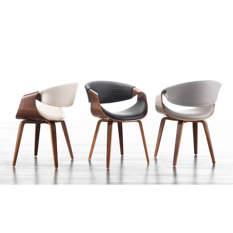 Chaise de salle à manger Carson Carrington Kanteborg en similicuir et bois