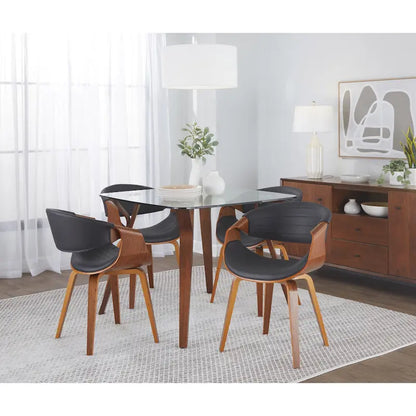 Chaise de salle à manger Carson Carrington Kanteborg en similicuir et bois