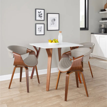 Chaise de salle à manger Carson Carrington Kanteborg en similicuir et bois