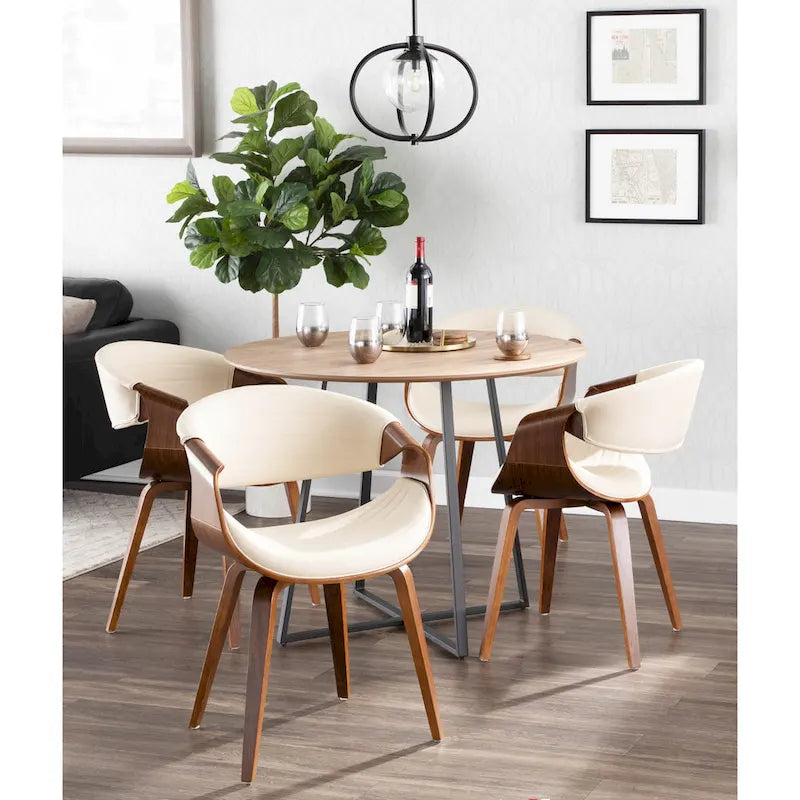 Chaise de salle à manger Carson Carrington Kanteborg en similicuir et bois