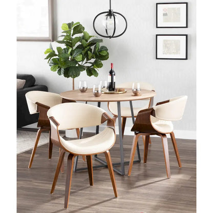 Chaise de salle à manger Carson Carrington Kanteborg en similicuir et bois