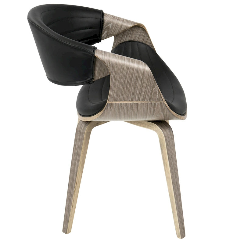 Chaise de salle à manger Carson Carrington Kanteborg en similicuir et bois