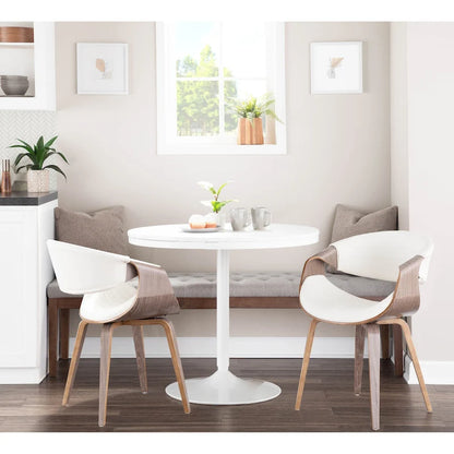 Chaise de salle à manger Carson Carrington Kanteborg en similicuir et bois