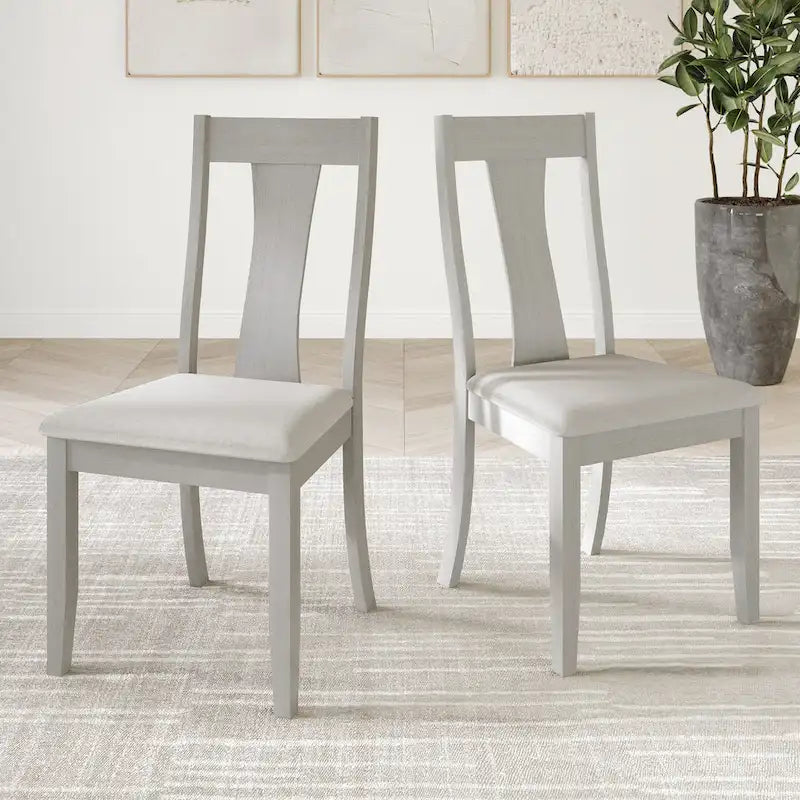 Chaises de salle à manger en bois style vintage CraftPorch (lot de 2) - Non disponible