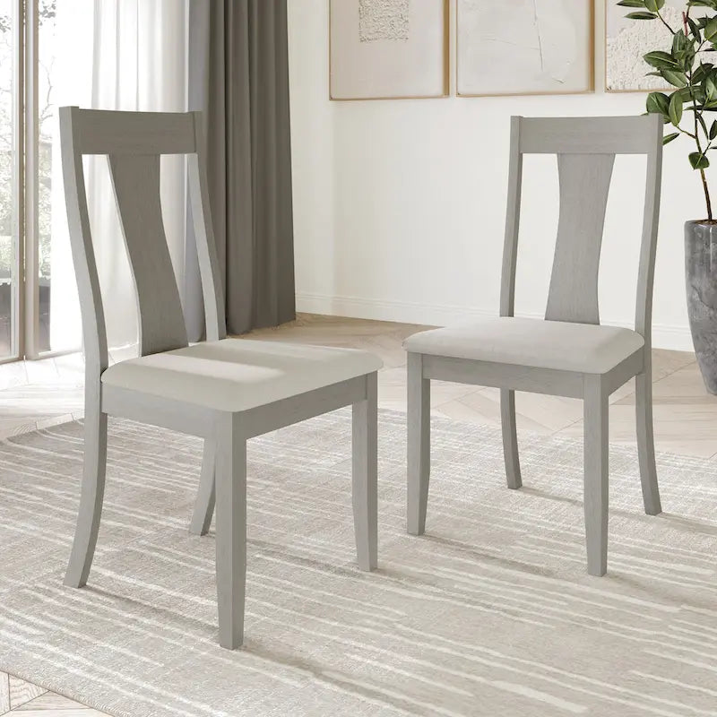 Chaises de salle à manger en bois style vintage CraftPorch (lot de 2) - Non disponible