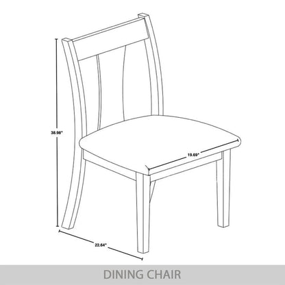 Chaises de salle à manger en bois style vintage CraftPorch (lot de 2) - Non disponible