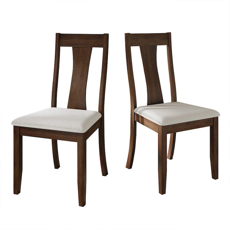 Chaises de salle à manger en bois style vintage CraftPorch (lot de 2) - Non disponible