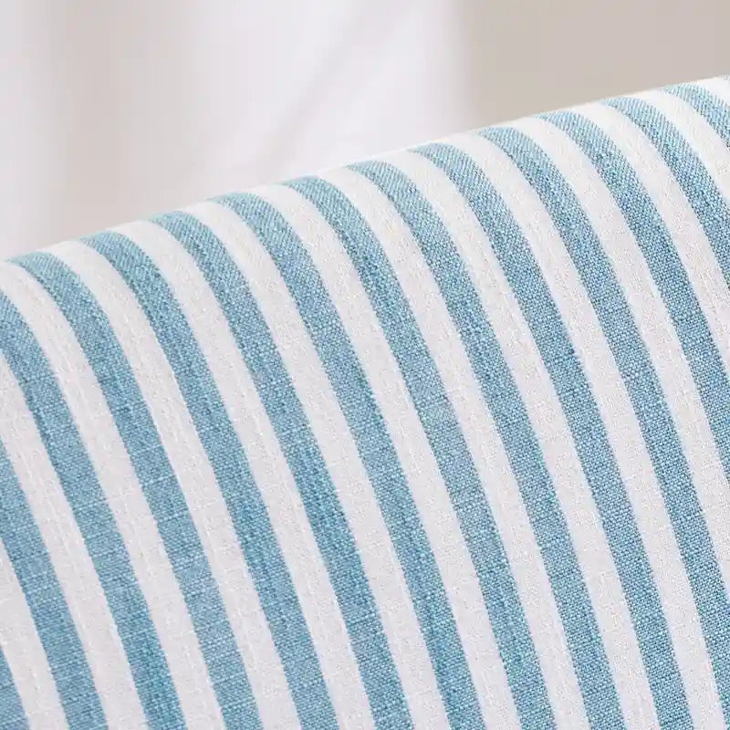 Ensemble de 2 fauteuils d'appoint à accoudoirs roulés, bleu/gris/marron