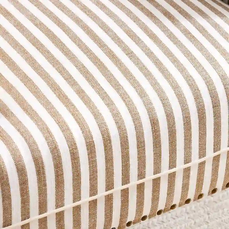 Ensemble de 2 fauteuils d'appoint à accoudoirs roulés, bleu/gris/marron