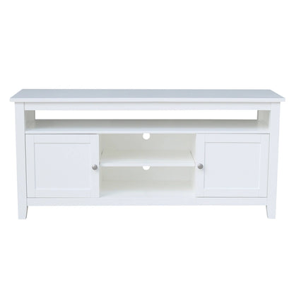 Meuble TV/multimédia à 2 portes - 57