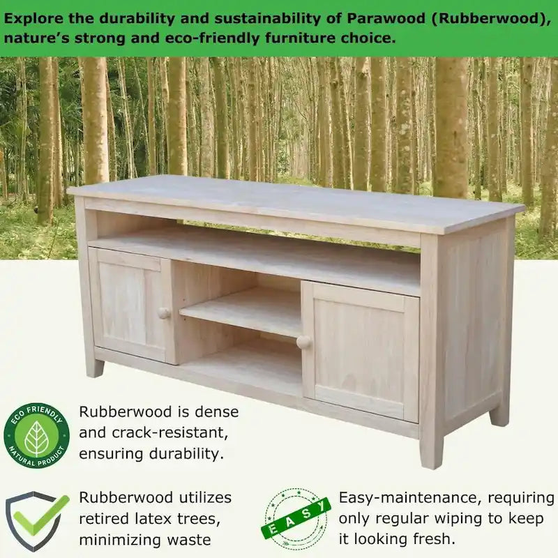 Meuble TV/multimédia à 2 portes - 57