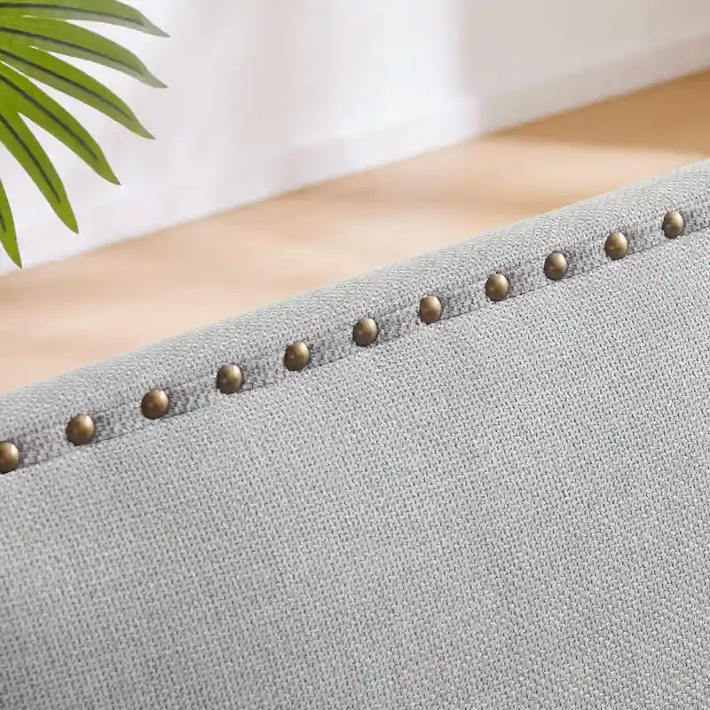 Ensemble de 2 fauteuils d'appoint Huimo modernes à clous décoratifs