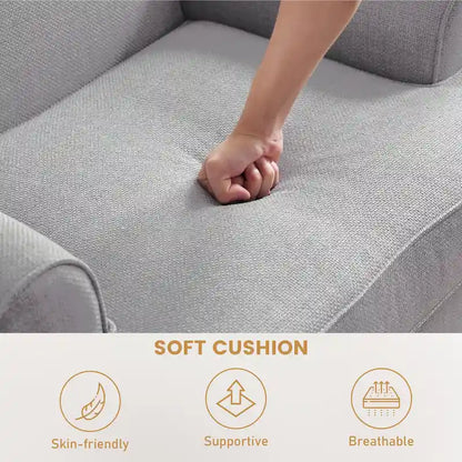 Ensemble de 2 fauteuils d'appoint Huimo modernes à clous décoratifs