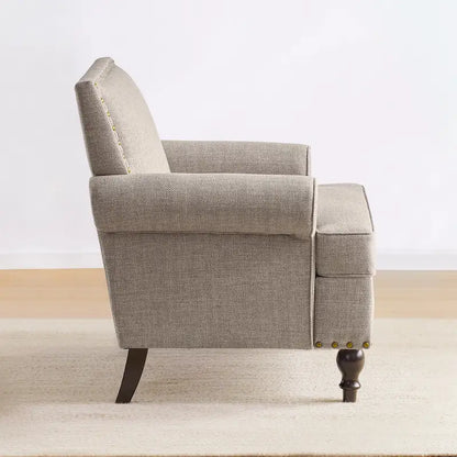 Ensemble de 2 fauteuils d'appoint Huimo modernes à clous décoratifs