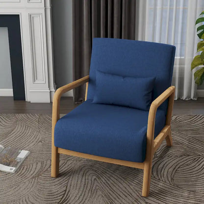 Fauteuil d'appoint rembourré de style moderne du milieu du siècle avec coussin