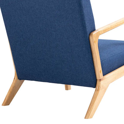 Fauteuil d'appoint rembourré de style moderne du milieu du siècle avec coussin