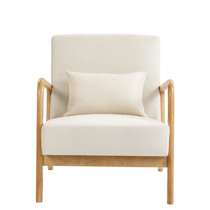 Fauteuil d'appoint rembourré de style moderne du milieu du siècle avec coussin