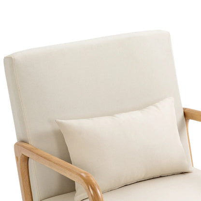 Fauteuil d'appoint rembourré de style moderne du milieu du siècle avec coussin