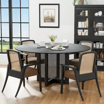 Solid Wood Round Dining Table 4-6 People