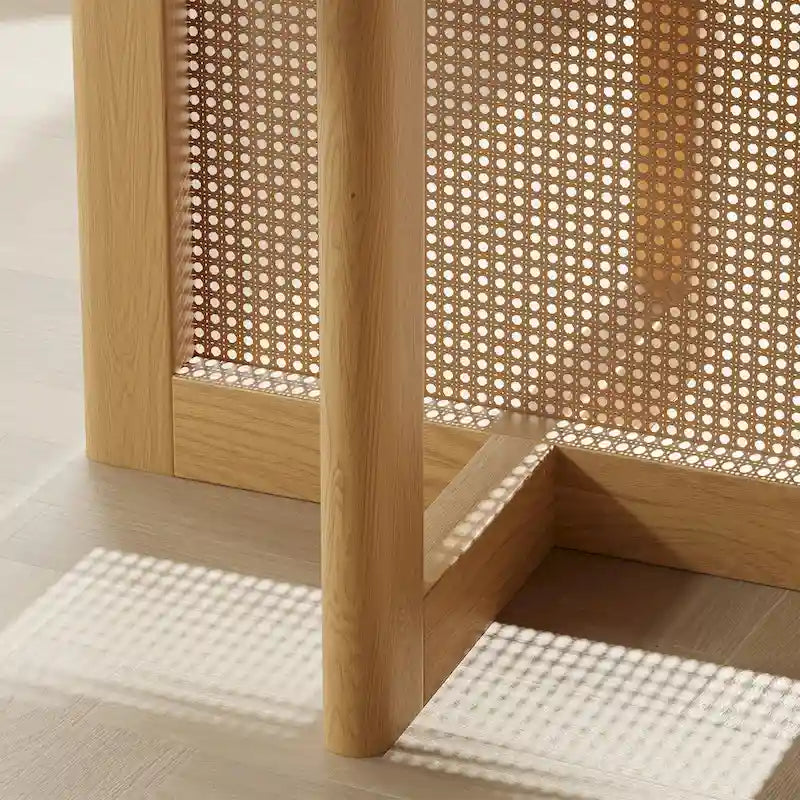 Table de salle à manger ronde en bois massif pour 4 à 6 personnes