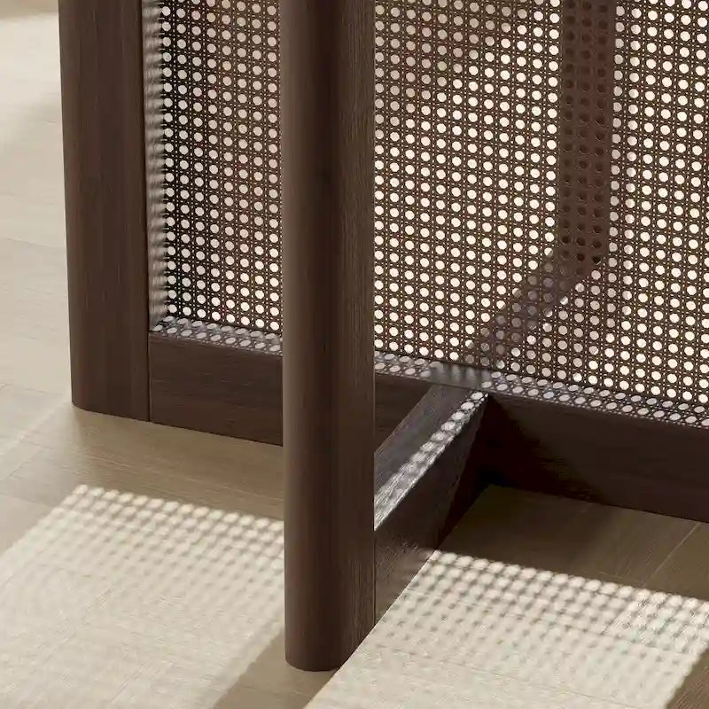 Table de salle à manger ronde en bois massif pour 4 à 6 personnes