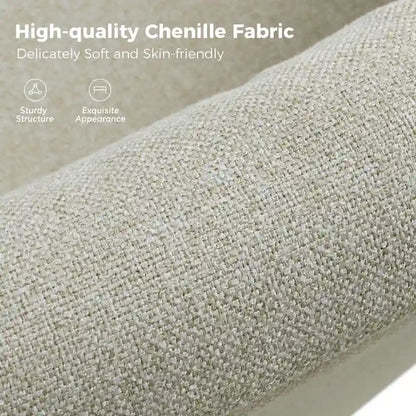 Fauteuil pivotant moderne Erkenbald à 360 degrés avec housse amovible (lot de 2) par HULALA HOME