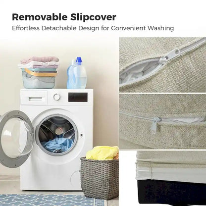 Fauteuil pivotant moderne Erkenbald à 360 degrés avec housse amovible (lot de 2) par HULALA HOME