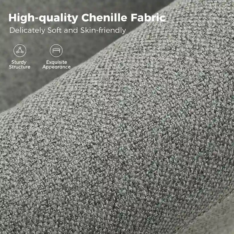 Fauteuil pivotant moderne Erkenbald à 360 degrés avec housse amovible (lot de 2) par HULALA HOME