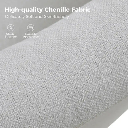 Fauteuil pivotant moderne Erkenbald à 360 degrés avec housse amovible (lot de 2) par HULALA HOME