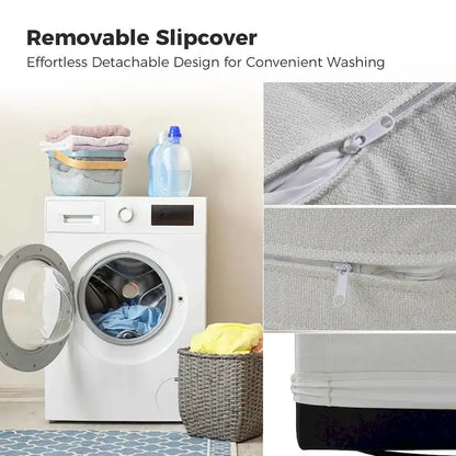 Fauteuil pivotant moderne Erkenbald à 360 degrés avec housse amovible (lot de 2) par HULALA HOME