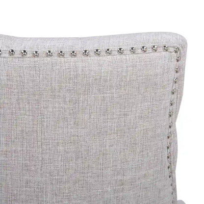 Chaise de salle à manger Grandview capitonnée en lin