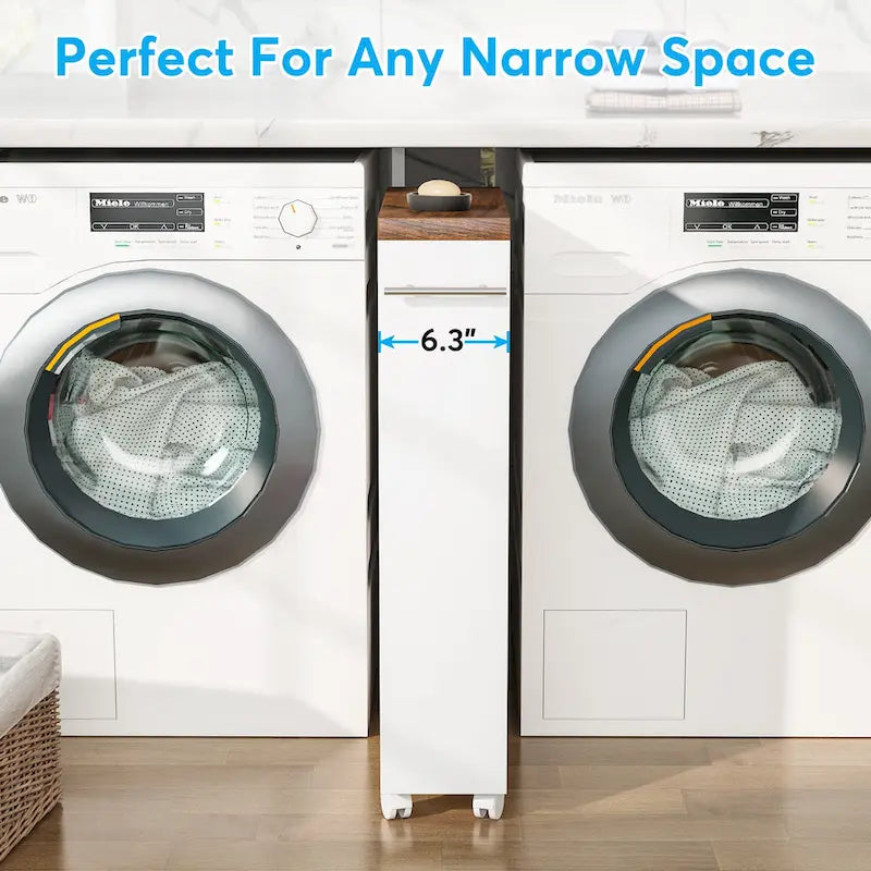 Chariot de rangement étroit, chariot de cuisine à roulettes - Non applicable