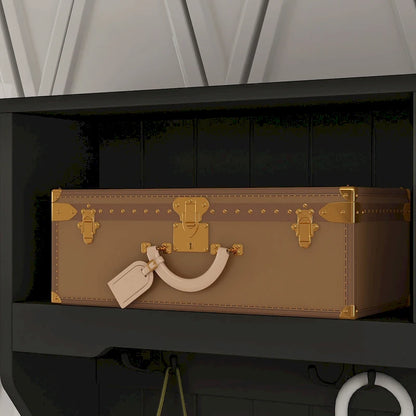 Porte-manteau Timechee 34,3 cm de large avec banc et rangement à chaussures