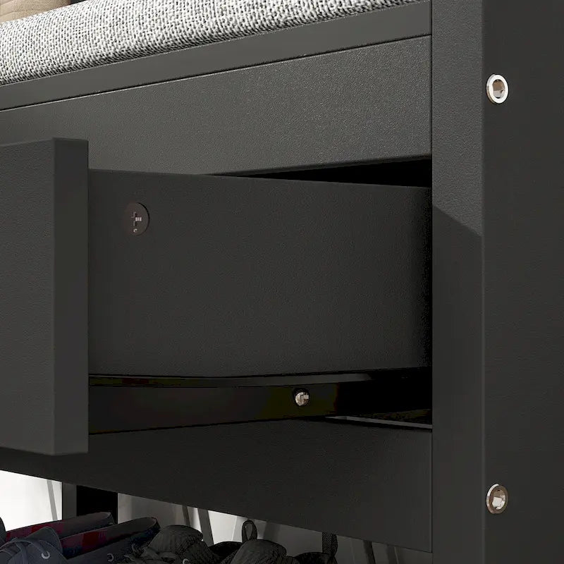 Porte-manteau Timechee 34,3 cm de large avec banc et rangement à chaussures