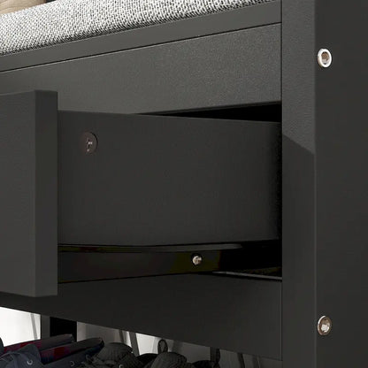 Porte-manteau Timechee 34,3 cm de large avec banc et rangement à chaussures