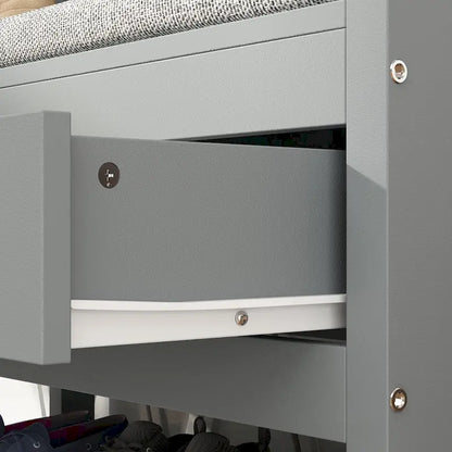 Porte-manteau Timechee 34,3 cm de large avec banc et rangement à chaussures