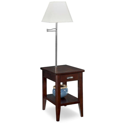 Table d'appoint Leick Home Laurent à un tiroir et bras articulé