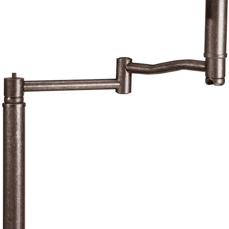 Table d'appoint Leick Home Laurent à un tiroir et bras articulé