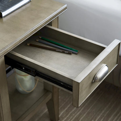 Table d'appoint Leick Home Laurent à un tiroir et bras articulé