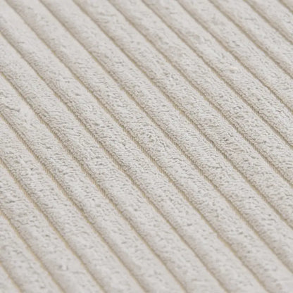 Canapé d'angle modulable en velours côtelé en forme de U, grand format, confortable, avec 5 coussins