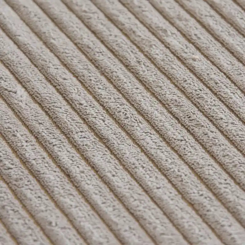 Canapé d'angle modulable en velours côtelé en forme de U, grand format, confortable, avec 5 coussins