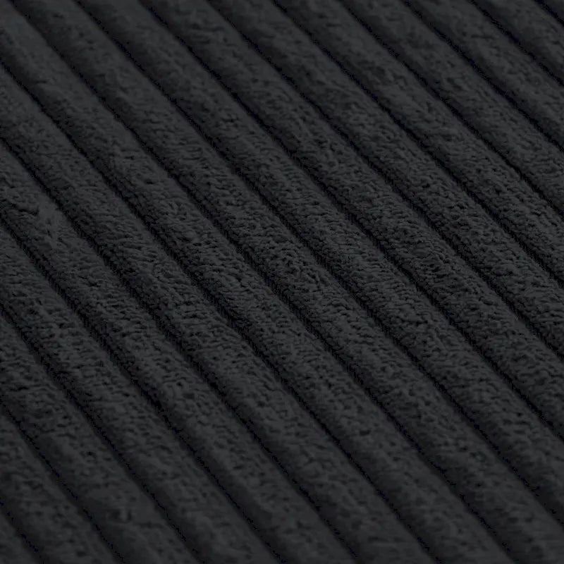 Canapé d'angle modulable en velours côtelé en forme de U, grand format, confortable, avec 5 coussins