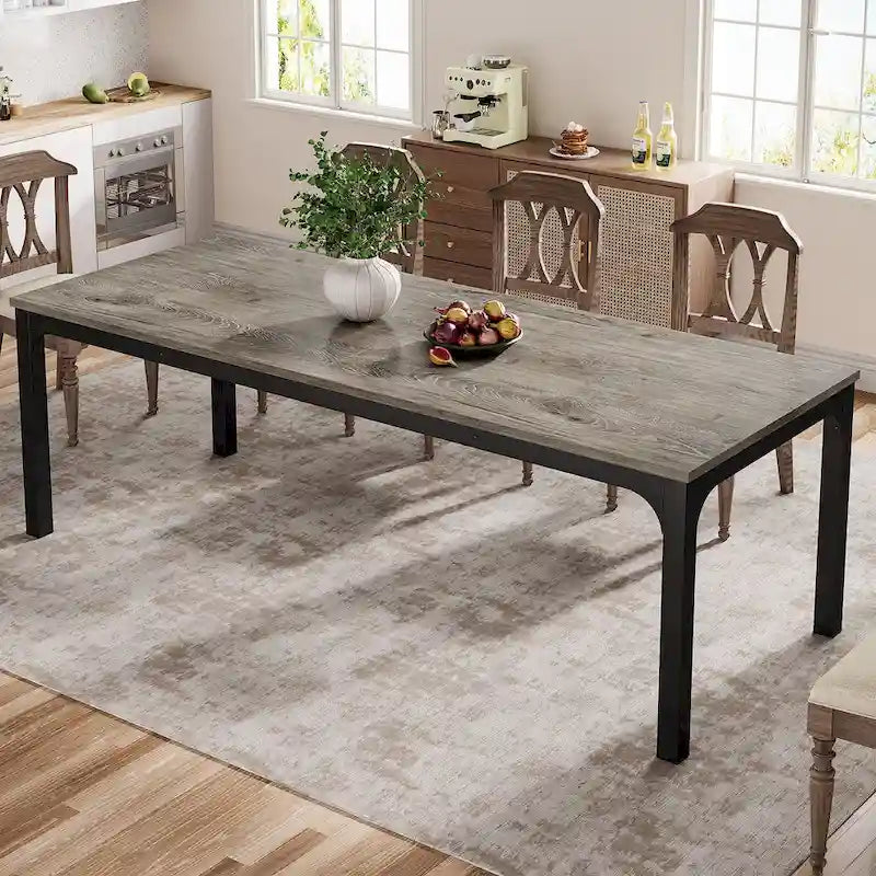 Dining Table for 6-8 Person, 78 inch Long Rectangular Kitchen Dining Table