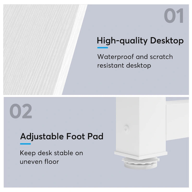 Table de salle à manger rectangulaire pour 6 à 8 personnes, 198 cm de long.