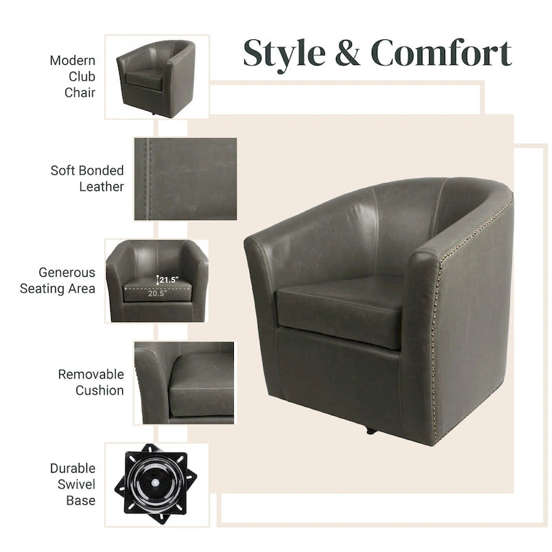 Fauteuil pivotant Ernest